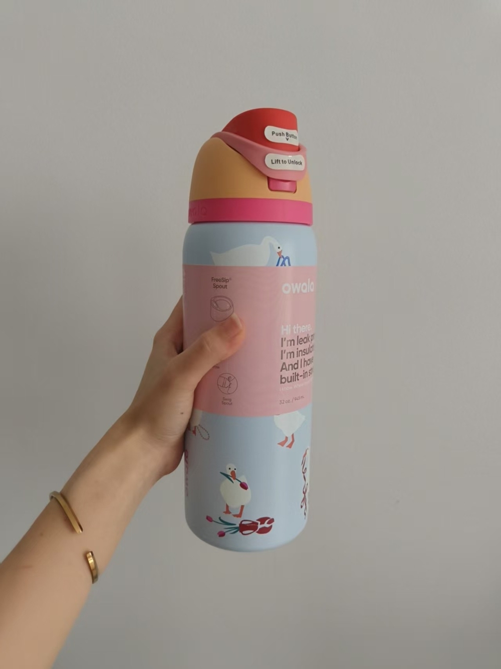 Owala FreeSip 32oz Silly Goose UO Exclusive Limited Color Drop Insulated Bottle